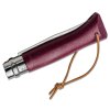 Nôž OPINEL Inox VRI No.08 8.5cm Trekking,burgundy,kož.povrázok 4