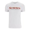 Simms Logo T-shirt White 3XL (Veľkosť XL, Farba Simms Orange/Military Heather)