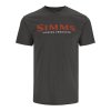 Simms Logo T-shirt White 3XL (Veľkosť XL, Farba Simms Orange/Military Heather)