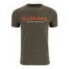 Simms Logo T-shirt White 3XL (Veľkosť XL, Farba Simms Orange/Military Heather)