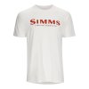 Simms Logo T-shirt White 3XL (Veľkosť XL, Farba Simms Orange/Military Heather)