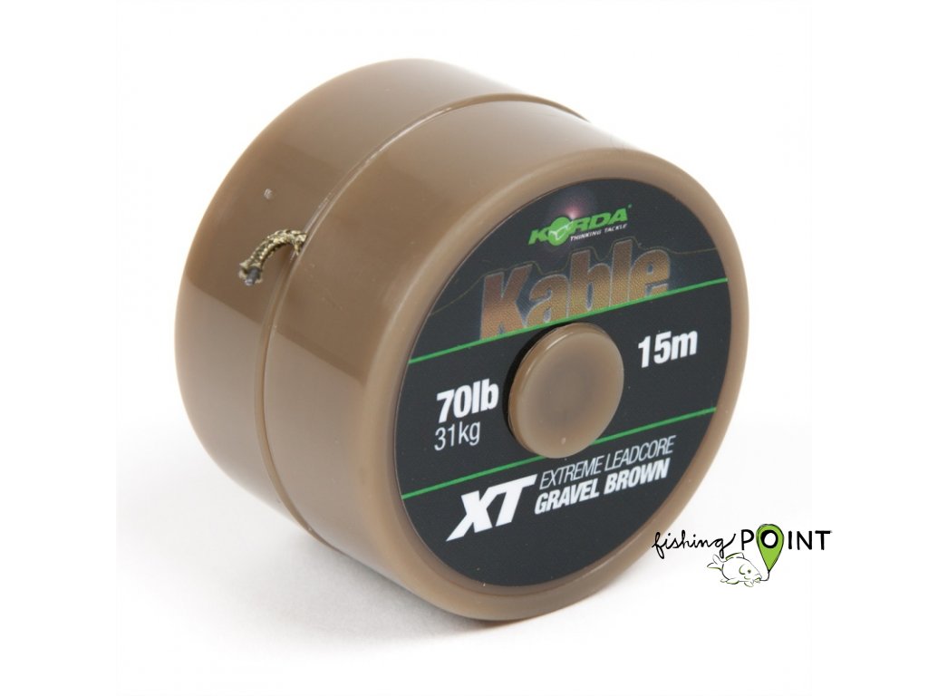 Korda Olověnka - Kable XT Extreme leadcore 70 lb (Varianta Korda Olověnka - Kable XT Extreme leadcore 70 lb -  green 15 m)