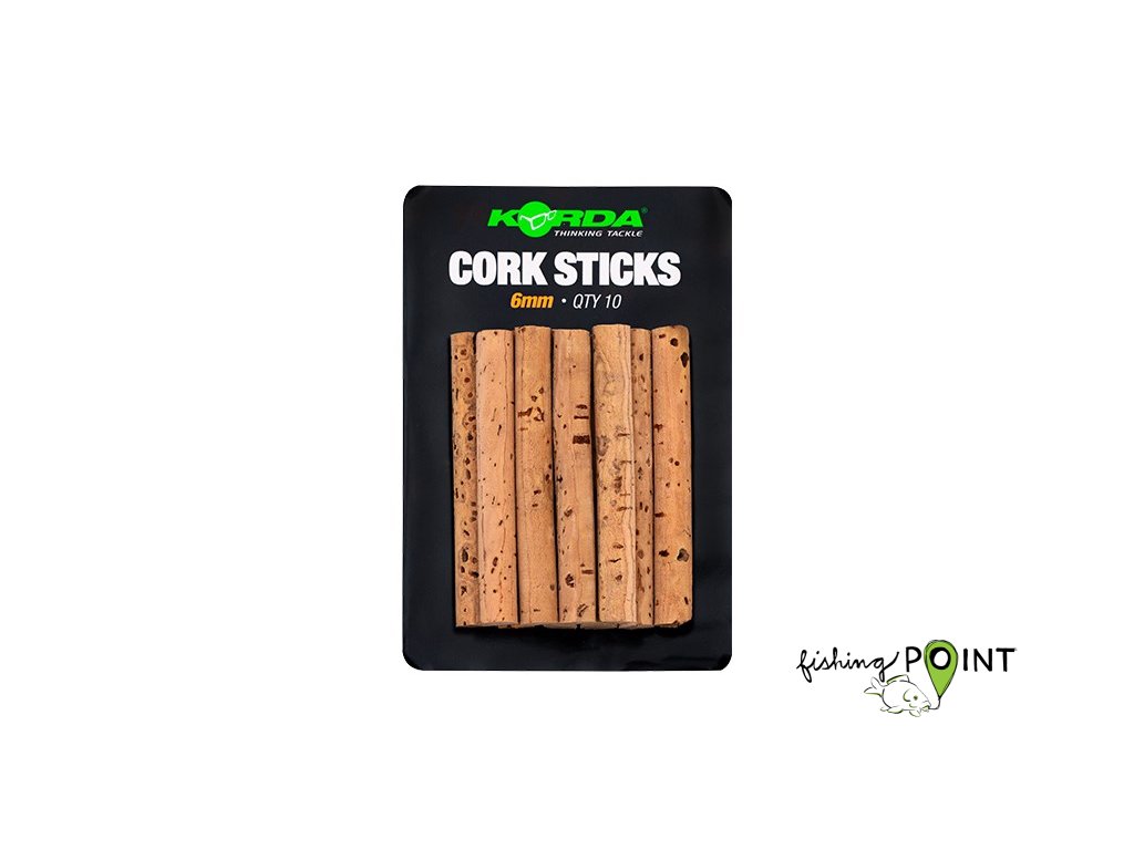 Korda Korkové Tyčinky Cork Sticks 10ks (Varianta Korda Korkové Tyčinky Cork Sticks 6mm - 10ks)