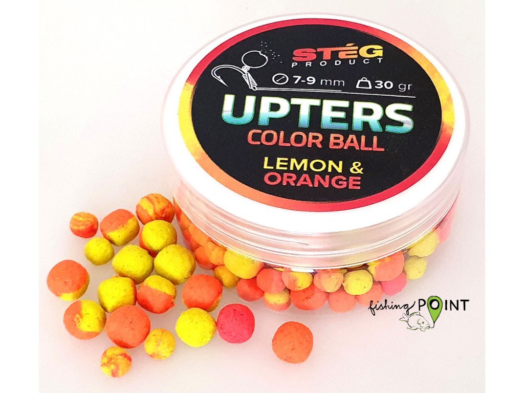 Stég Upters Color Ball 7 - 9 mm 30 g Lemon / Orange