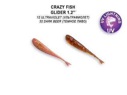 Crazy Fish Glider 1,2" 3cm barva 12/32