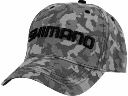 Shimano Kšiltovka Cap Grey Camo One Size
