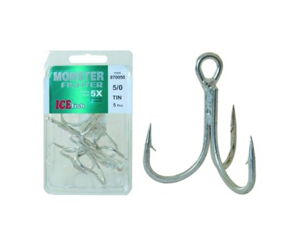 ICE fish Trojháček -BN MONSTER FIGHTER 5X - vel.2-10ks