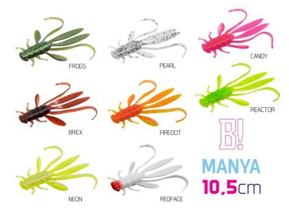 Delphin Nymfa MANYA UVs 5 ks 10,5 cm Top mix nástrah - Yeti + Candy + Firedot + Reactor + Brick