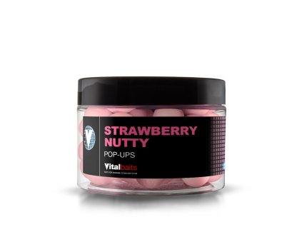 Vitalbaits Pop-Up Strawberry Nutty Washed Out Pink 50g 14mm