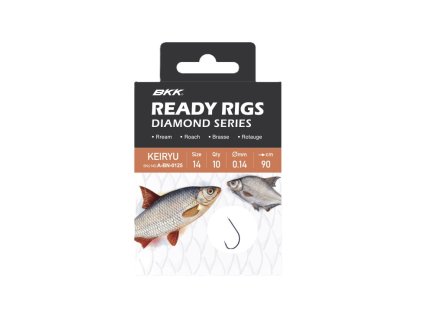 BKK Návazec Ready Rig Diamond Keiryu BN 10ks (Varianta BKK Návazec Ready Rig Diamond Keiryu BN Velikost 10 0,14mm 70cm 10ks)