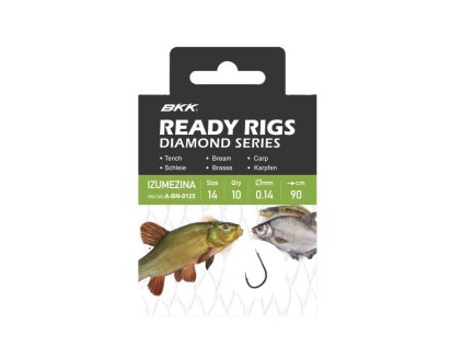 BKK Návazec Ready Rig Diamond Izumezina BN (Varianta Velikost 12 0,14mm 70cm 10ks)