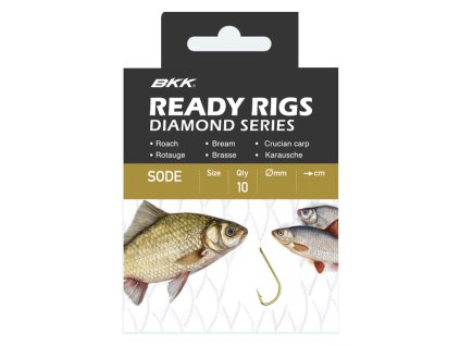 BKK Návazec Ready Rig Diamond Sode GD (Varianta Velikost 16 0,1mm 70cm 10ks)
