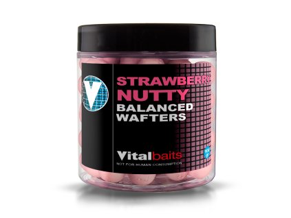 Vitalbaits Wafters Strawberry Nutty 100g 14mm (Varianta Vitalbaits Wafters Strawberry Nutty 100g 18mm)