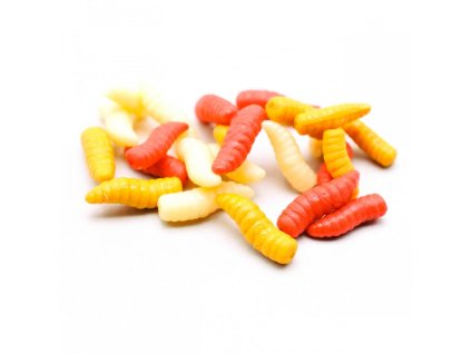 Mikbaits  Moučný červ fluo mix 20ks