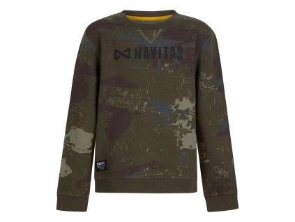 Navitas Dětská mikina Identity Camo Kids Sweatshirt