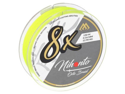 p16135 plecionka mikado nihonto octa braid 012mm 89kg 150m fluo zolta