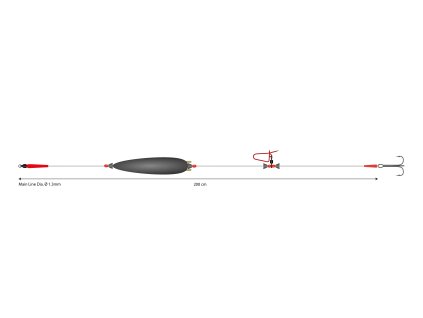 14225 mikado set sumec mono catfish set i adjustable combi rig 10g 200cm 100kg trojhacky 2 0 1 ks