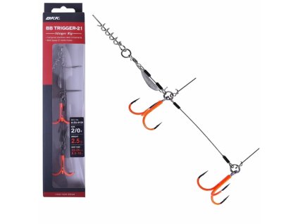 BKK Stinger BB Trigger-21 UVO Stinger Rig Velikost 4/0 (Varianta BKK Stinger BB Trigger-21 UVO Stinger Rig Velikost 1/0)