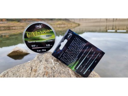 Katran Ujímaný šokový vlasec GALAXY CAMO (Varianta Katran Ujímaný šokový vlasec GALAXY CAMO 0,28-0,47mm 5x12m)