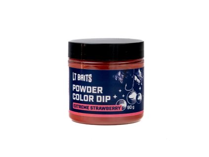 LT Baits Powder color Dip EXTREME STRAWBERRY  90 g