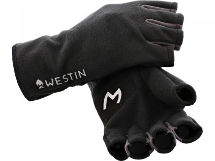 Westin Rukavice HLF FLEECE GLOVES L CARBON BLACK