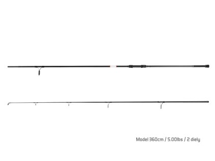 DELPHIN Rybářský prut BOMBER 3,6m 5,0lb 2díl