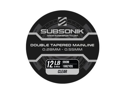 Sonik Vlasec Subsonik Double Tapered Main Line Clear 990m (Varianta 0,33-0,60mm 16lb)