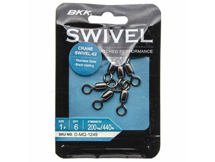 BKK Obratlík Crane Swivel-62 Velikost 1/0 5ks (Varianta BKK Obratlík Crane Swivel-62 Velikost 8 10ks)
