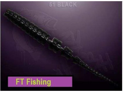 Crazy Fish Gumová nástraha Polaris 4,5cm barva 51 black - 8ks