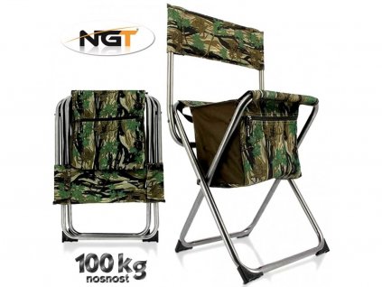 30935 3 skladaci rybarska stolicka ngt nomad quick folding stool s uloznym prostorem pod sedakem