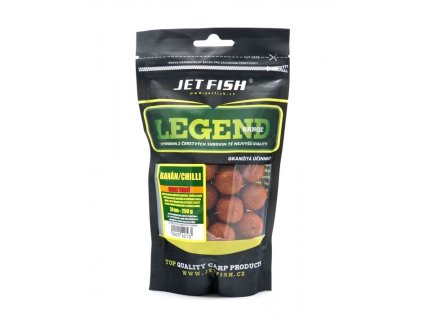 Jet Fish Legend Range Extra tvrdé boilie 250g - 24mm : BANÁN / CHILLI
