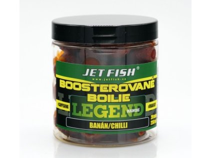 Jet Fish Legend Range Boosterované boilie 250ml - 24mm BANÁN / CHILLI