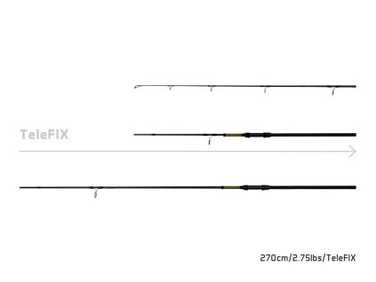 Delphin Rybářký prut STALX TeleFIX (Varianta Delphin Rybářký prut STALX - 270cm/2.75lbs/TeleFIX)