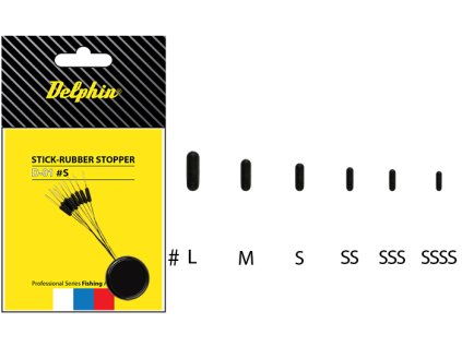 DELPHIN Zarážky Stick - Rubber stopper (Varianta DELPHIN Zarážky Stick - Rubber stopper - SSSS)