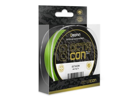 Delphin Pletená šňůra OctaCON / fluo zelená - 0,16mm 10,0kg 135m