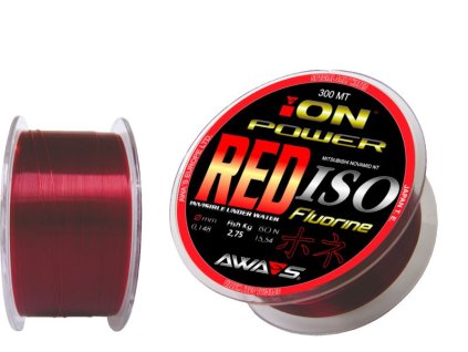 AWA-S Vlasec ION POW. RED ISO FLUORINE 300 m - 0,261 mm/8,45kg