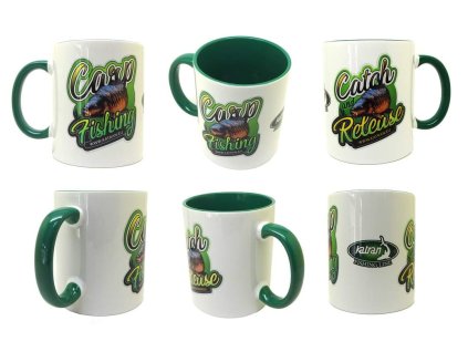 Katran Hrnek Mug  bílá/zelená (Varianta Katran Hrnek Mug  bílá/zelená)