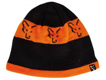 fox cepice black orange beanie