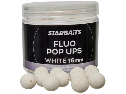 Starbaits Fluo Pop Ups White 70g