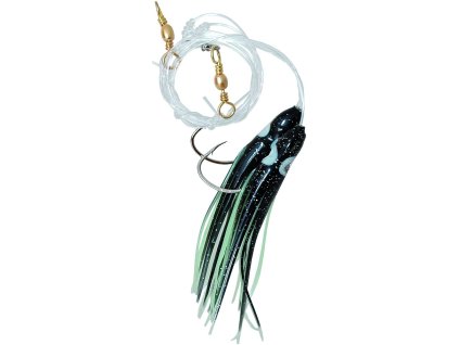 ICE fish Mořský návazec chobotnice (Varianta ICE fish Mořský návazec chobotnice černá fluo - 4/0 8 cm 0,9 mm 3 ks)