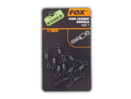 Fox International Rychlovýměné obratlíky Edges Kwik Change Swivels (Varianta Fox International Rychlovýměné obratlíky Edges Kwik Change Swivels vel. 7)