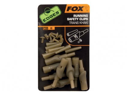 Fox International Závěsky Edges Running Safety Clips Trans Khaki 8ks