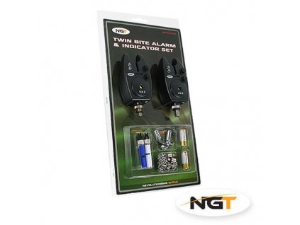 NGT Sada 2x Hlásič Bite Alarm VX2 + 2x Řetízkový Swinger + 2x baterky ZDARMA!!! (Varianta NGT Sada 2x Hlásič Bite Alarm VX2 + 2x Řetízkový Swinger + 2x baterky ZDARMA!!!)