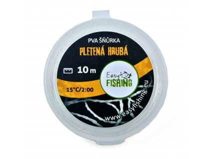 EasyFISHING PVA šňůrka silnější pletená hrubá 10m