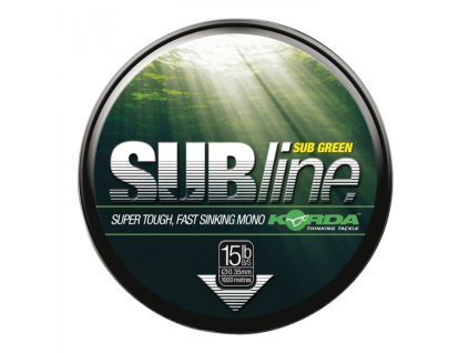 Korda Vlasec SUBline 1000 m (Varianta Korda Vlasec SUBline 1000 m - Green 10lb / 0.30mm)