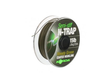 Korda Šňůra N-TRAP Semi-Stiff (Varianta Korda Šňůra N-TRAP Semi-Stiff Green 20m 20lb)