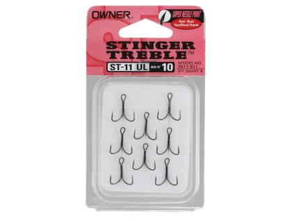 Owner Trojháček Stinger Treble ST-11UL (Varianta Owner Trojháček Stinger Treble ST-11UL vel.10 - 8ks)