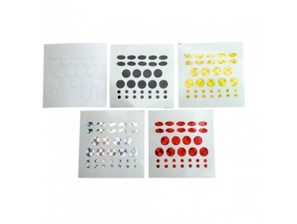 Zebco Lure Tuning Dots - samolepící oči - 5barev (Varianta Zebco Lure Tuning Dots - samolepící oči - 5barev)