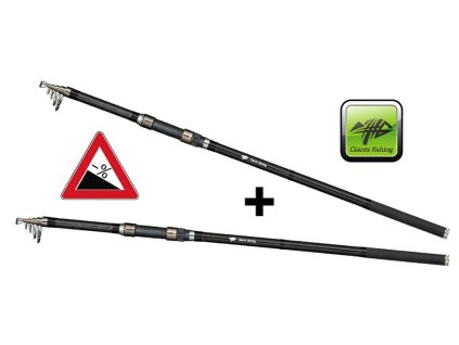 Giants Fishing Rybářský prut Deluxe Tele Carp 12ft 3lb AKCE 1+1 ZDARMA!