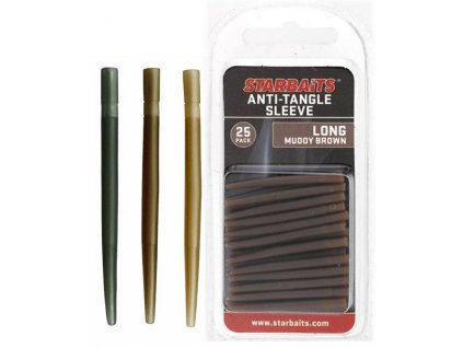 STARBAITS Převleky Anti Tangle Sleeve Long hnědá 4cm 25ks (Varianta STARBAITS Převleky Anti Tangle Sleeve Long hnědá 4cm 25ks)